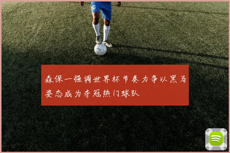 森保一强调世界杯节奏力争以黑马姿态成为夺冠热门球队